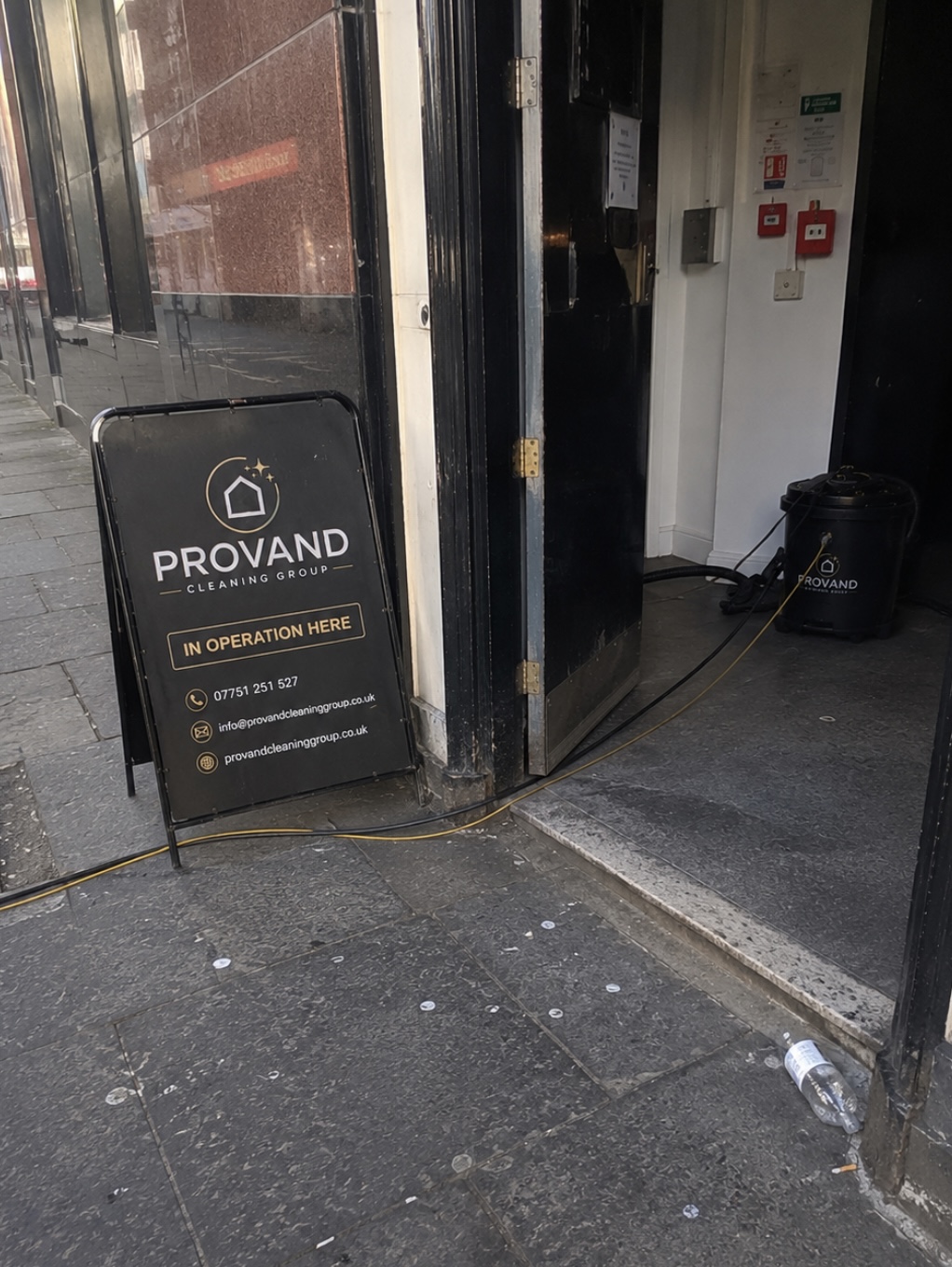 Provand sign on Glasgow street